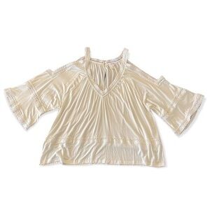 VENUS Cold Shoulder Top Bell Sleeves
